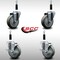 Service Caster 4'' SS Gray Poly Wheel Swivel 7/8'' Expanding Stem Caster Set 2 Brakes, 4PK SCC-SSEX20S414-PPUB-2-TLB-2-78 - alternate 5